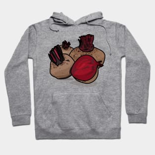 Beetroot cartoon illustration Hoodie